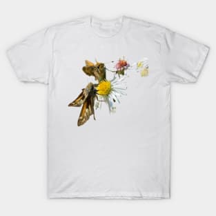 Little Cuties Skipper Butterflies on Flowers T-Shirt